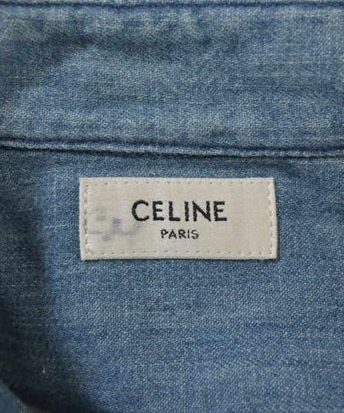 CELINE（セリーヌ）カジュアルシャツ 青 サイズ:38(S位) レディース/2200670860029