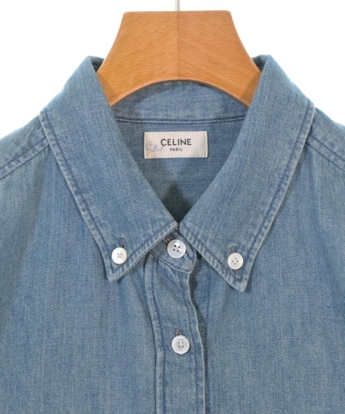 CELINE（セリーヌ）カジュアルシャツ 青 サイズ:38(S位) レディース/2200670860029