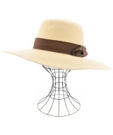 CELINE（セリーヌ）ストローハット ベージュ サイズ:- レディース/2200670860067