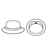 CELINE（セリーヌ）ハット 白 サイズ:- レディース/2200670860081