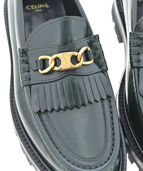 CELINE（セリーヌ）ビジネス・ドレスシューズ 緑 サイズ:EU38 1/2(25cm位) レディース/2200671215019