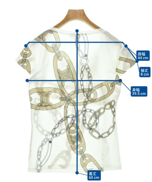CELINE（セリーヌ）Tシャツ・カットソー 白 サイズ:M レディース/2200671933012