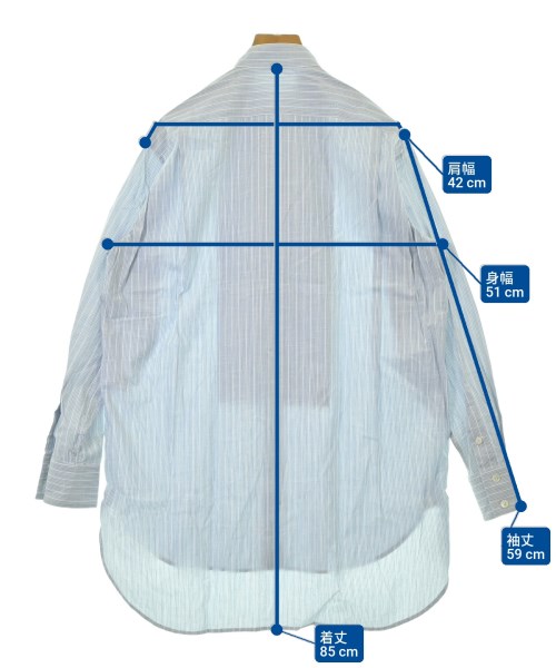 CELINE（セリーヌ）カジュアルシャツ 青 サイズ:34(XS位) レディース/2200672034022