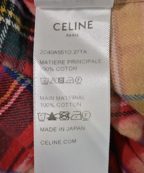 CELINE（セリーヌ）カジュアルシャツ ベージュ サイズ:37(XS位) メンズ/2200735875029