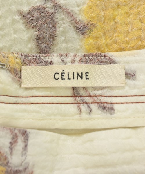 CELINE（セリーヌ）ひざ丈スカート 白 サイズ:34(XXS位) レディース/2200718717049