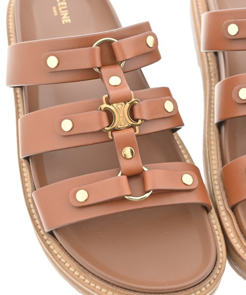 CELINE（セリーヌ）サンダル 茶 サイズ:EU37(23.5cm位) レディース/2200720491104