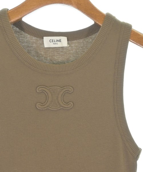 CELINE（セリーヌ）タンクトップ 茶 サイズ:S レディース/2200716871149