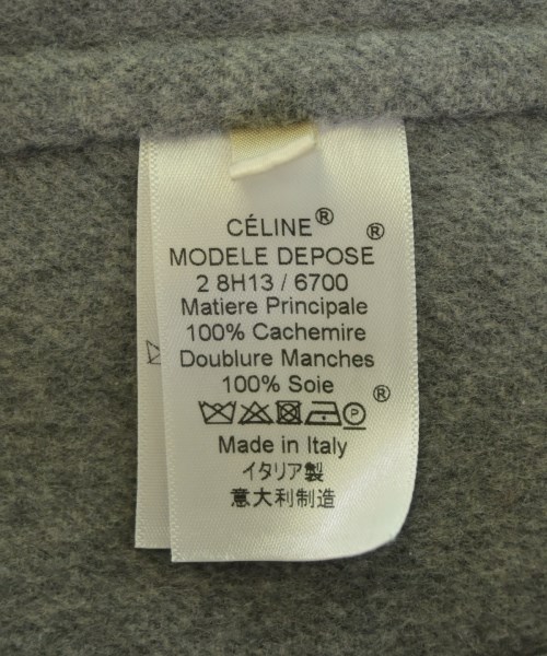 CELINE（セリーヌ）チェスターコート グレー サイズ:38(S位) レディース/2200724336142