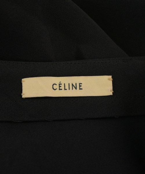 CELINE（セリーヌ）ひざ丈スカート 黒 サイズ:34(XXS位) レディース/2200724413058