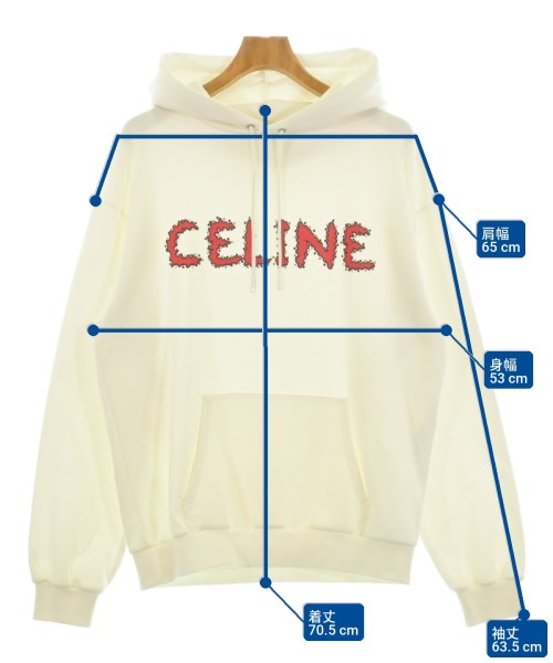 CELINE（セリーヌ）パーカー 白 サイズ:L メンズ/2200726873027