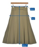 CELINE（セリーヌ）ひざ丈スカート カーキ サイズ:34(XXS位) レディース/2200726827020