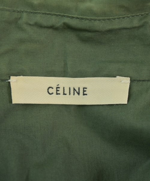 CELINE（セリーヌ）カジュアルシャツ カーキ サイズ:38(S位) レディース/2200685113011