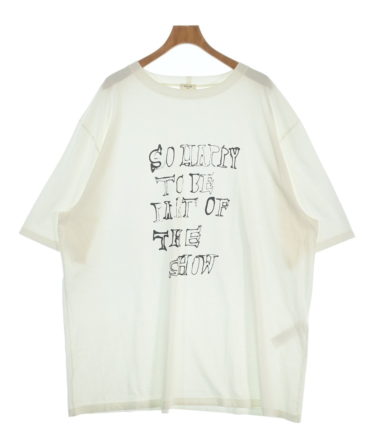 CELINE（セリーヌ）Tシャツ・カットソー 白 サイズ:XL メンズ