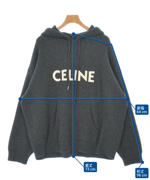 CELINE（セリーヌ）ニット・セーター グレー サイズ:L メンズ/2200692406021
