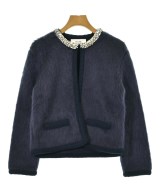 CELINE（セリーヌ）ノーカラージャケット 紺 サイズ:XS レディース/2200692135037