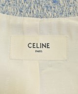 CELINE（セリーヌ）ノーカラージャケット 青 サイズ:40(M位) レディース/2200692135075