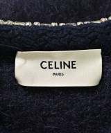 CELINE（セリーヌ）ノーカラージャケット 紺 サイズ:XS レディース/2200692135099
