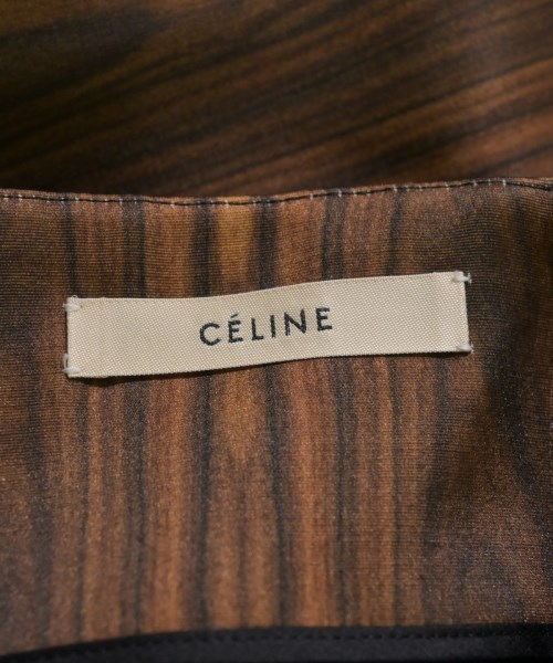 CELINE（セリーヌ）ひざ丈スカート 茶 サイズ:38(S位) レディース/2200692973028