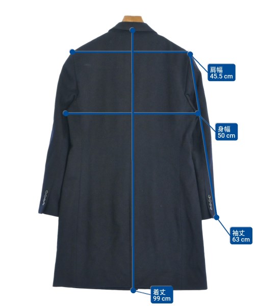 CERRUTI 1881（セルッティ）チェスターコート 紺 サイズ:46(M位) メンズ/2200645137019