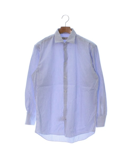 ETRO エトロ ドレスシャツ 40(L位) 青x白(ストライプ) - シャツ