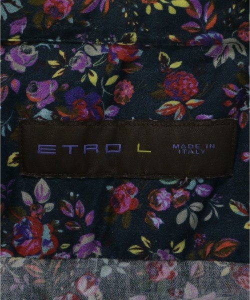 ETRO（エトロ）カジュアルシャツ 紺 サイズ:L メンズ/2200634773020