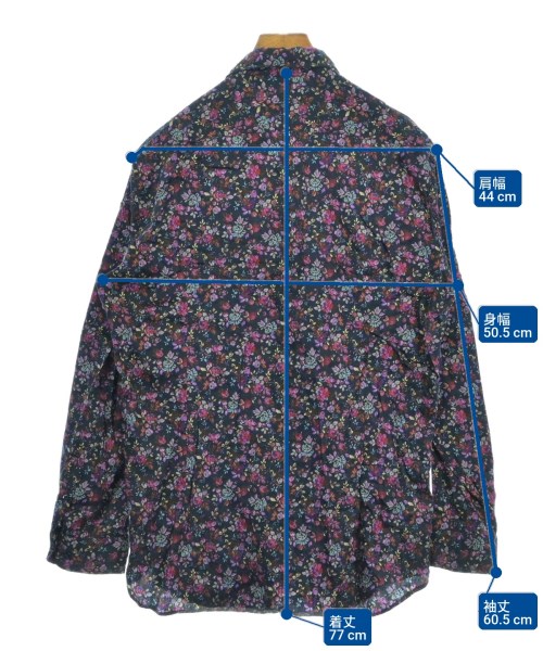 ETRO（エトロ）カジュアルシャツ 紺 サイズ:L メンズ/2200634773020