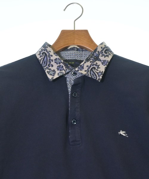 ETRO（エトロ）ポロシャツ 紺 サイズ:XL メンズ/2200635746030