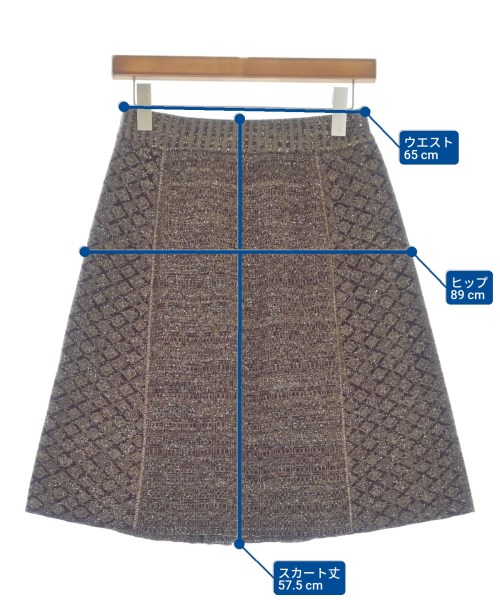 ETRO（エトロ）ひざ丈スカート 紫 サイズ:40(M位) レディース/2200619663032