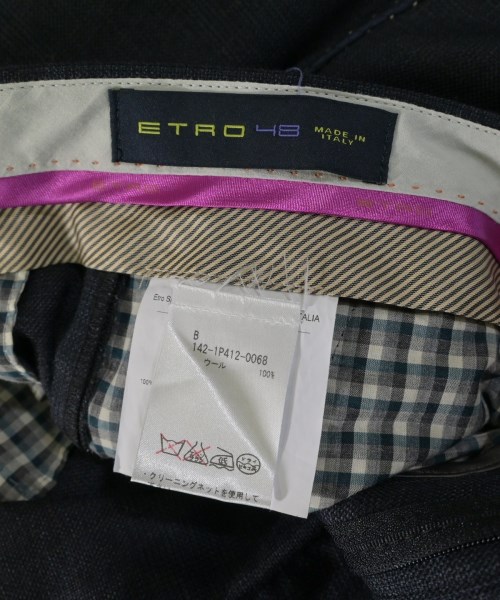 ETRO（エトロ）スラックス 紺 サイズ:48(L位) メンズ/2200637722087