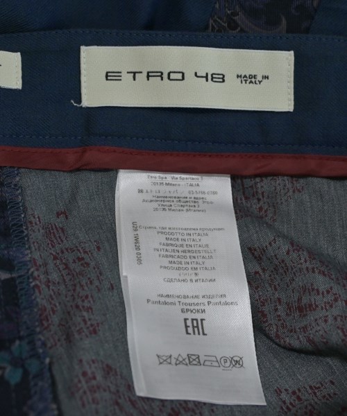 ETRO（エトロ）スラックス 紺 サイズ:48(L位) メンズ/2200637722094