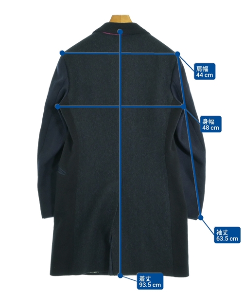 ETRO（エトロ）チェスターコート 紺 サイズ:46(M位) メンズ/2200637491419