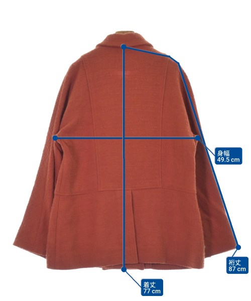 ETRO（エトロ）コート 赤 サイズ:46(XL位) レディース/2200641675041