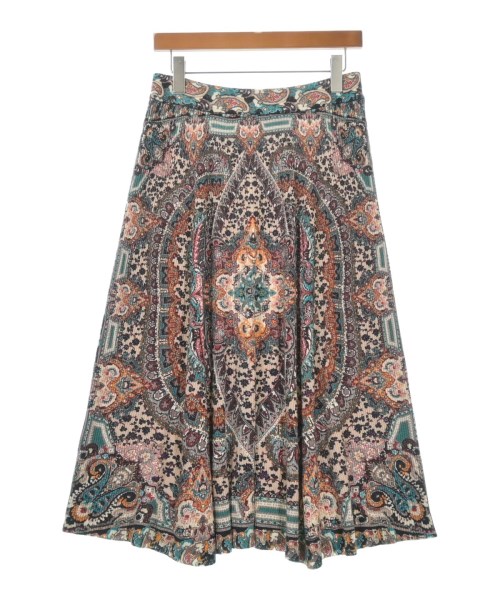 ETRO（エトロ）ひざ丈スカート ベージュ サイズ:48(XXL位) レディース/2200643824126