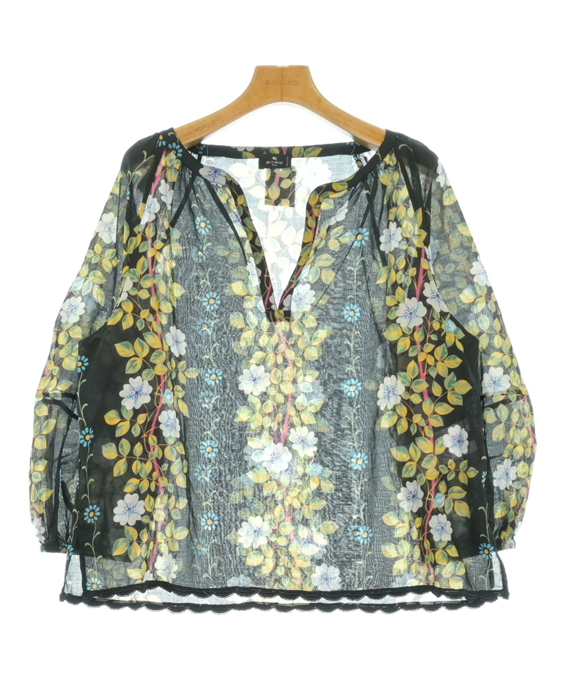 美品イタリア製 エトロ ETRO チュニック ブラウス 46 大きい