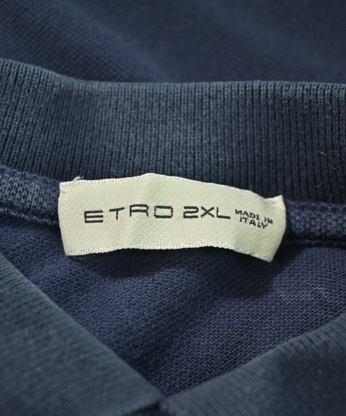 ETRO（エトロ）ポロシャツ 紺 サイズ:-(L位) メンズ/2200590972031