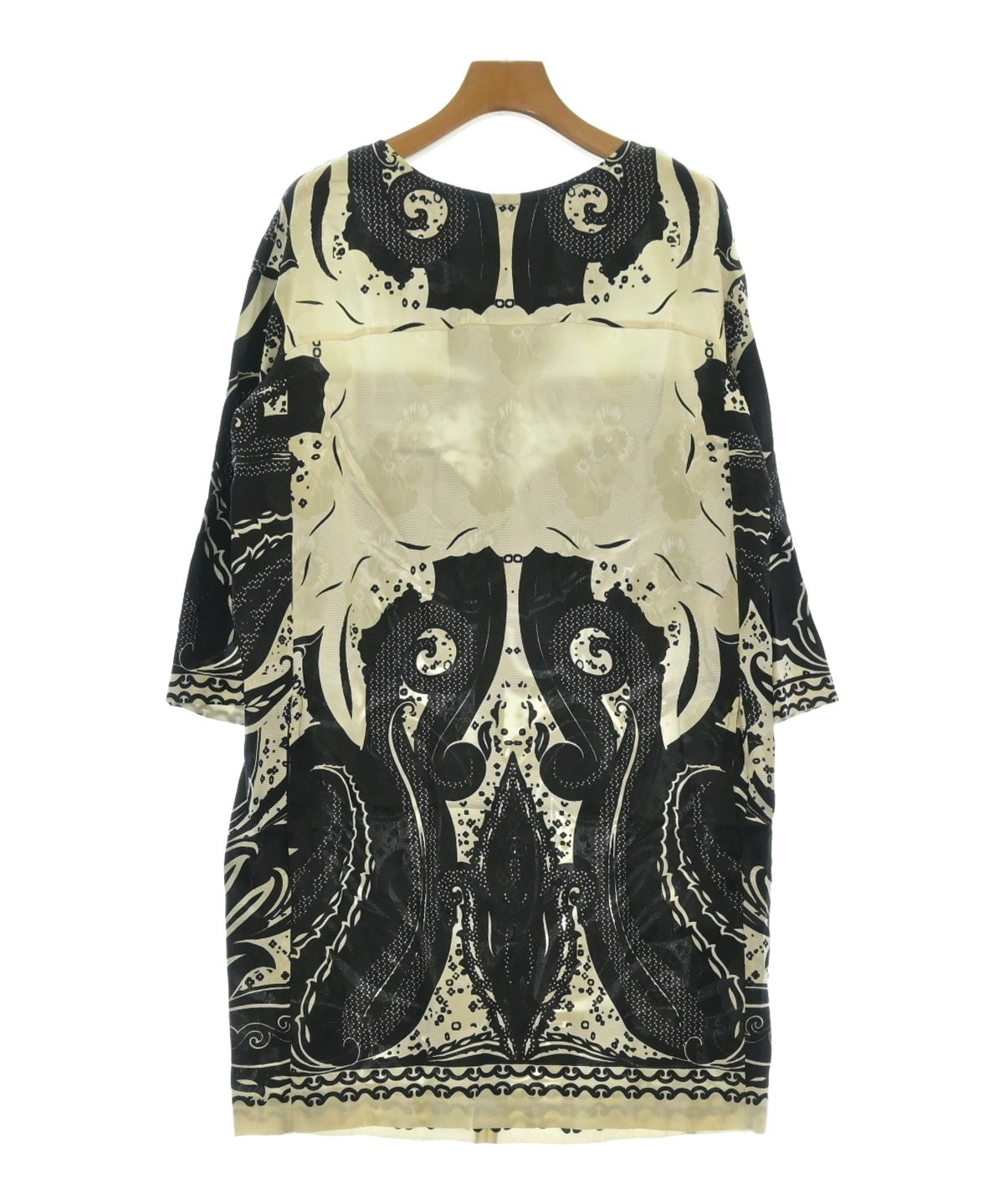 etro エトロ ワンピース チュニック レトロ シルク100% 古着 生地 ETRO（エトロ）ワンピース 黒 サイズ:42(M位) レディース