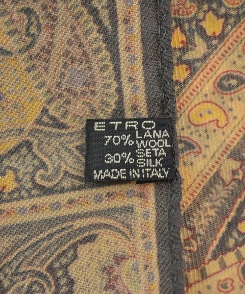 ETRO（エトロ）ストール カーキ サイズ:- レディース/2200614295184
