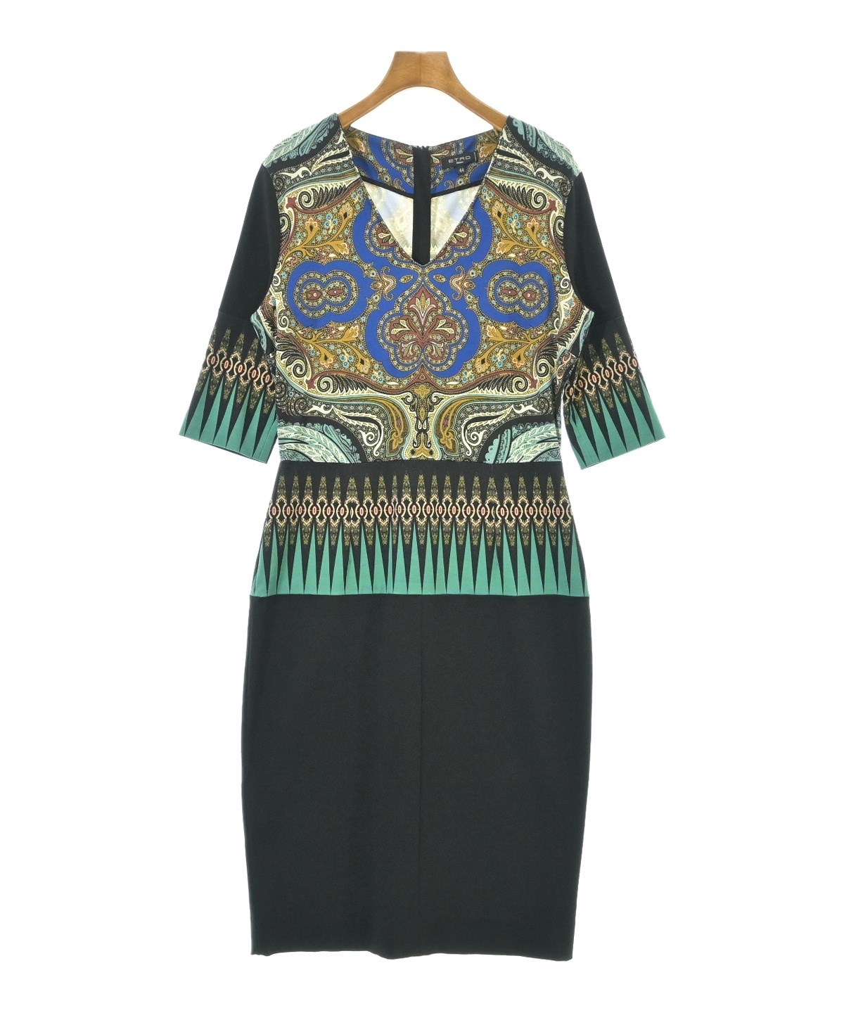 ETRO エトロ ワンピース　サイズ 46 ETRO(エトロ) ワンピース サイズ46 L レディース美品 - ボルドー