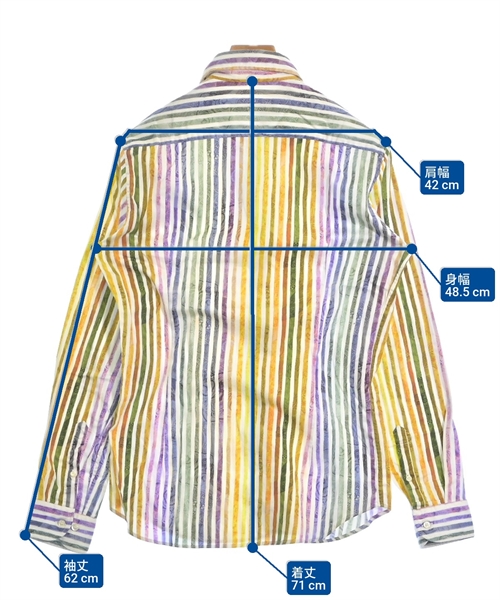 ETRO（エトロ）カジュアルシャツ 黄 サイズ:S メンズ/2200610990076
