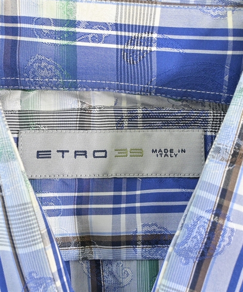 ETRO（エトロ）カジュアルシャツ 青 サイズ:39(M位) メンズ/2200610990106