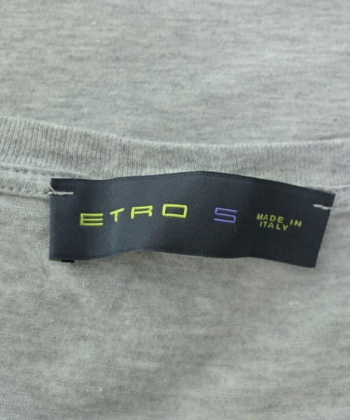 ETRO（エトロ）Tシャツ・カットソー グレー サイズ:S メンズ/2200610990113