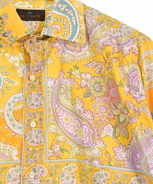 ETRO（エトロ）カジュアルシャツ 黄 サイズ:XL メンズ/2200614358025