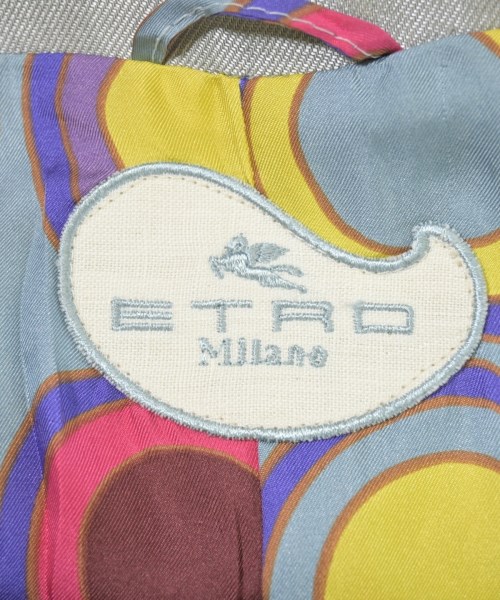 ETRO（エトロ）ノーカラージャケット シルバー サイズ:38(S位) レディース/2200616074015