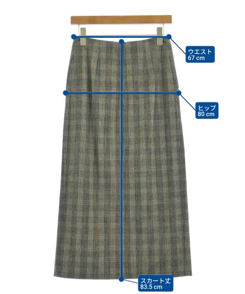 ETRO（エトロ）ひざ丈スカート グレー サイズ:38(S位) レディース/2200609243084