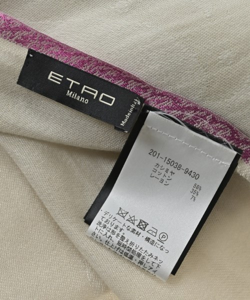 ETRO（エトロ）ストール ベージュ サイズ:- レディース/2200670916054