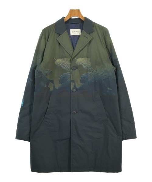 ETRO(エトロ)ステンカラーコート 紺 サイズ:54(XXL位)/2200672615092