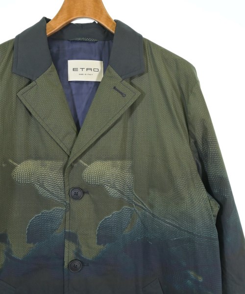 ETRO（エトロ）ステンカラーコート 紺 サイズ:54(XXL位) メンズ/2200672615092