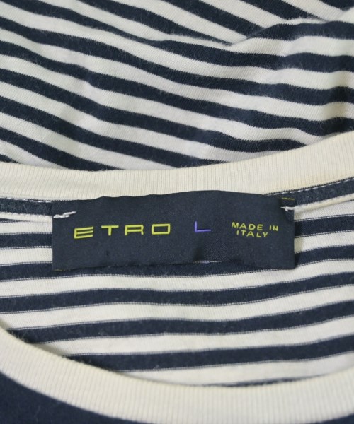 ETRO（エトロ）Tシャツ・カットソー 紺 サイズ:L メンズ/2200673621030