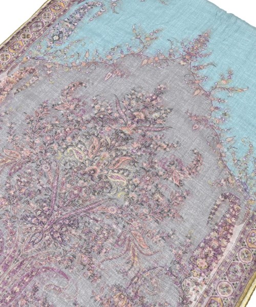 ETRO（エトロ）ストール 青 サイズ:- レディース/2200678242025