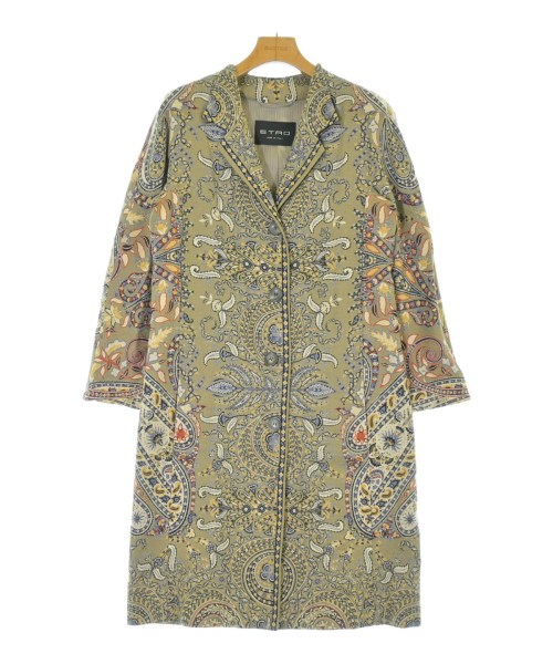 ETRO(エトロ)ステンカラーコート カーキ サイズ:38(S位)/2200678648155